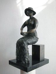 Viktor Korneev/ sculpture / Doubt, 2002, Bronze