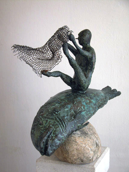 Виктор Корнеев / Скульптура / The old man and the sea, 2002, бронза